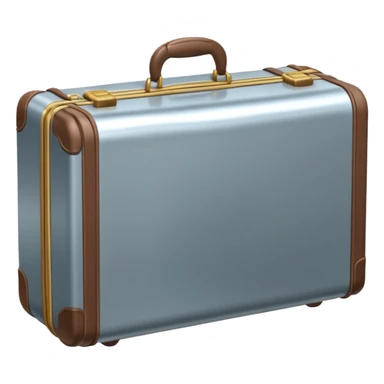 3D icon of a suitcase , accented with #FF3D00, representing taking paid leave. Minimal and modern. sticker
