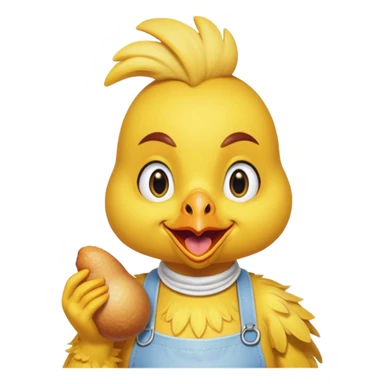 Chica the animatronic chicken girl sticker