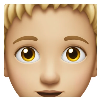 smiling boy with heart print eyeliner  sticker