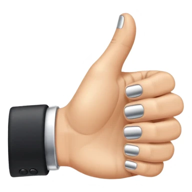 thumb up, ring on the ring finger sticker