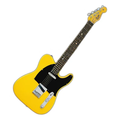 fender yellow telecaster sticker