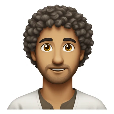 Curly haired Arab  sticker