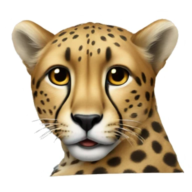Cheetah in a car  sticker