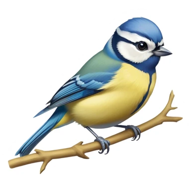 Eurasian blue tit bird sticker