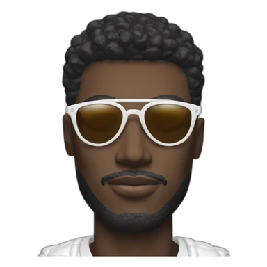 balenciaga male model in big sunglasses sticker