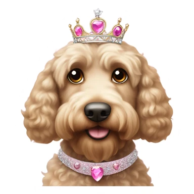 Labradoodle princess sticker