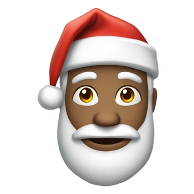 Santa 2d cartoon style sticker