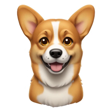Dog like corgi with scars sticker
