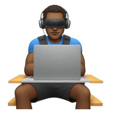 cybersportsman with laptop sticker