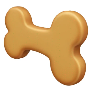 a bone shaped dog biscuit sticker