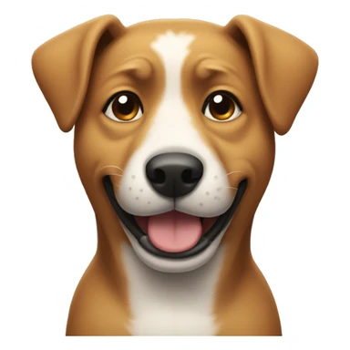 Dog smirking sticker