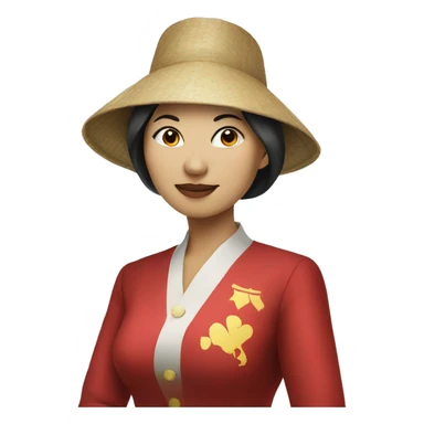 Vietnamese lady dealing blackjack sticker