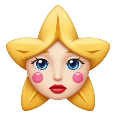 Star eyes with a kissy lips sticker