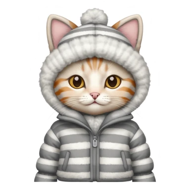 catin winter outfit sticker
