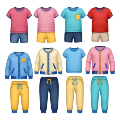 Children clothes sticker