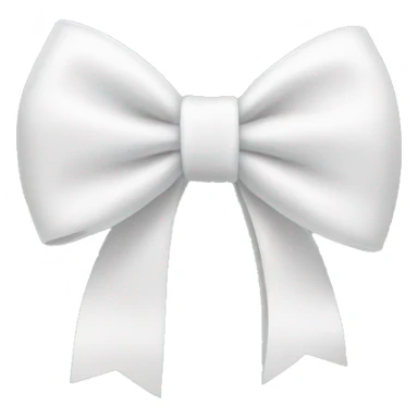 White bow sticker