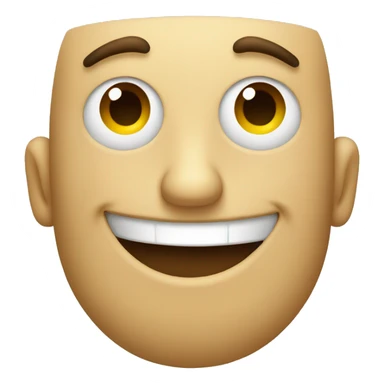 Variation of smug face smiley emoji sticker