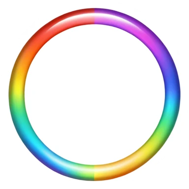 rainbow halo sticker
