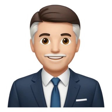 Michael McDonald with suit jacket sticker