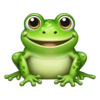 frog smiling sticker