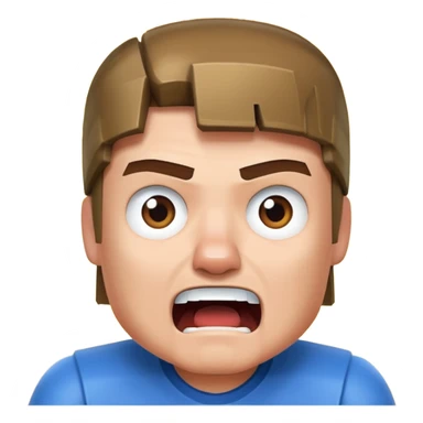 Steve from Minecraft shouts "сосали!?" sticker