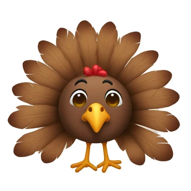 Happy turkey sticker