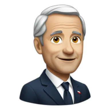 French president sticker