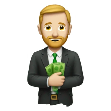 Irishman with money sticker