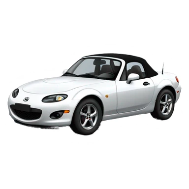 Mazda miata mx-5 black cabriolet  sticker