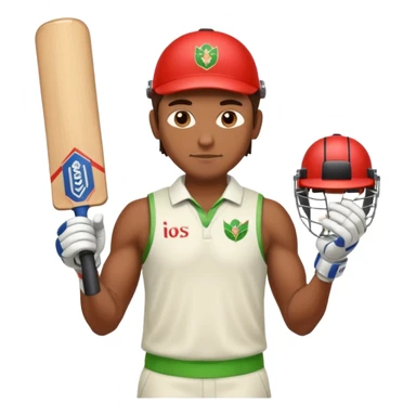 Brown Male Cricket sticker
