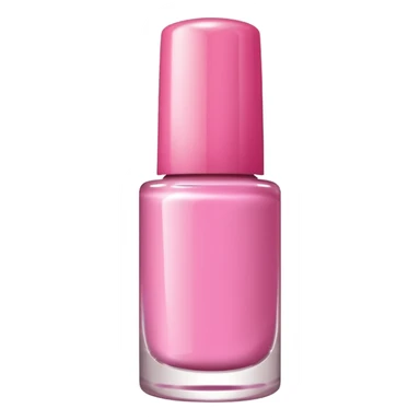 pink nail polish bottle sticker