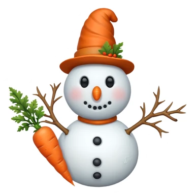 spring snowman  sticker