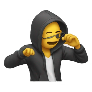 Personne qui fais un dab sticker