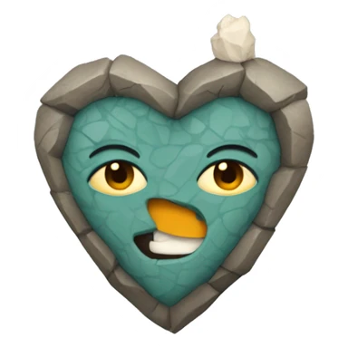 Corazón de piedra  sticker