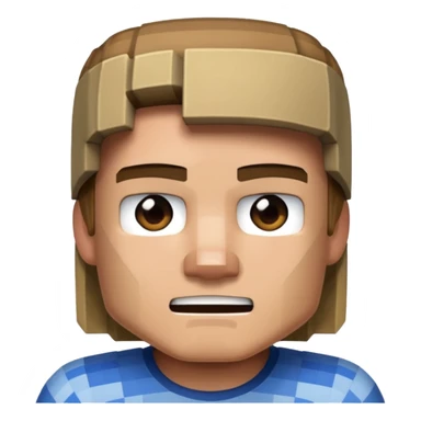 A minecraft character Steve which is doing mean 67 sticker