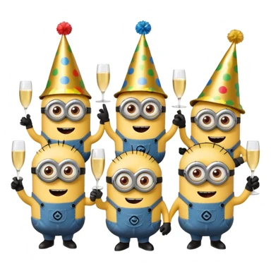 Minion party sticker