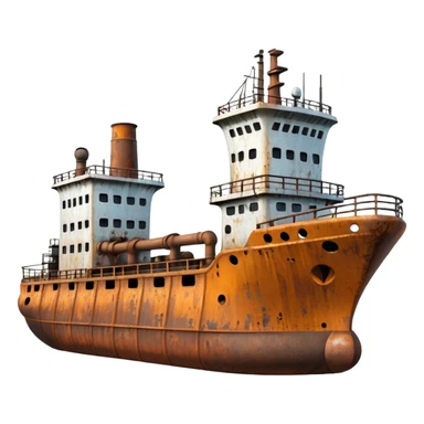 oil ship sticker
