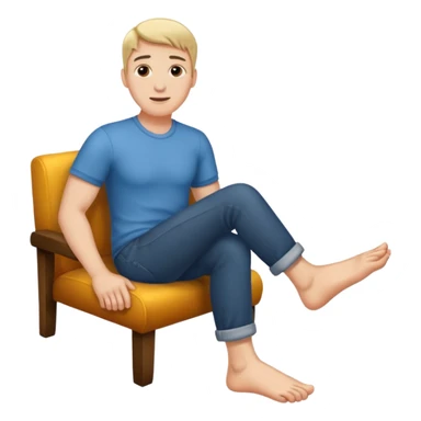 Man with big feet sticker