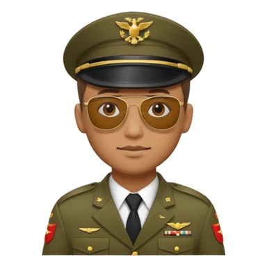  soldier with sunglasses sticker