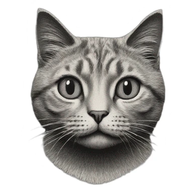 cat face by edward gorey sticker