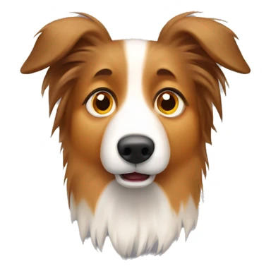 Shetland sheepdog scared sticker