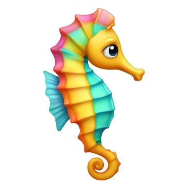 a cute seahorse sticker