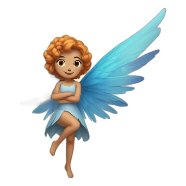 Une fée avec des ailes et magique sticker