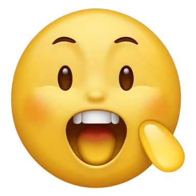 A screaming and laughing emoji  sticker