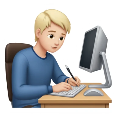 write on computer sticker