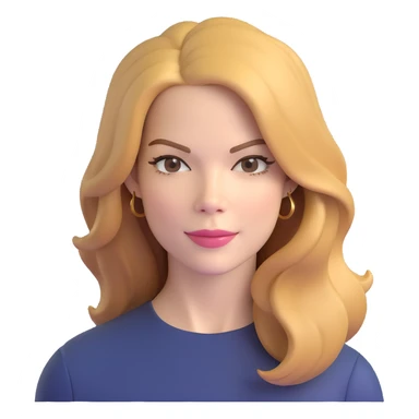 Michelle Monaghan with honey blonde hair, female actress portrait sticker