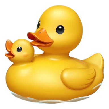 duck swimming tube sticker