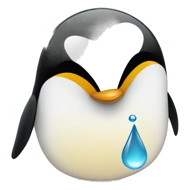 Penguins with a tear drop sticker