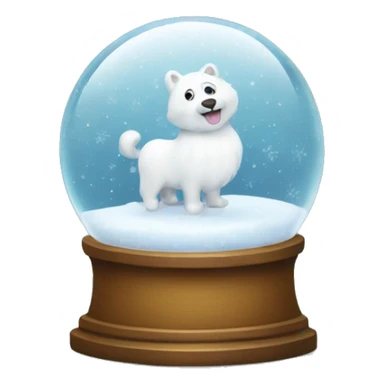 White snow globe  sticker
