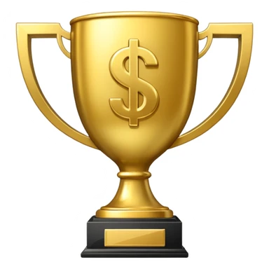 money trophy with 10B on it elite  sticker
